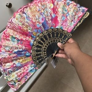 Multicolored fan.